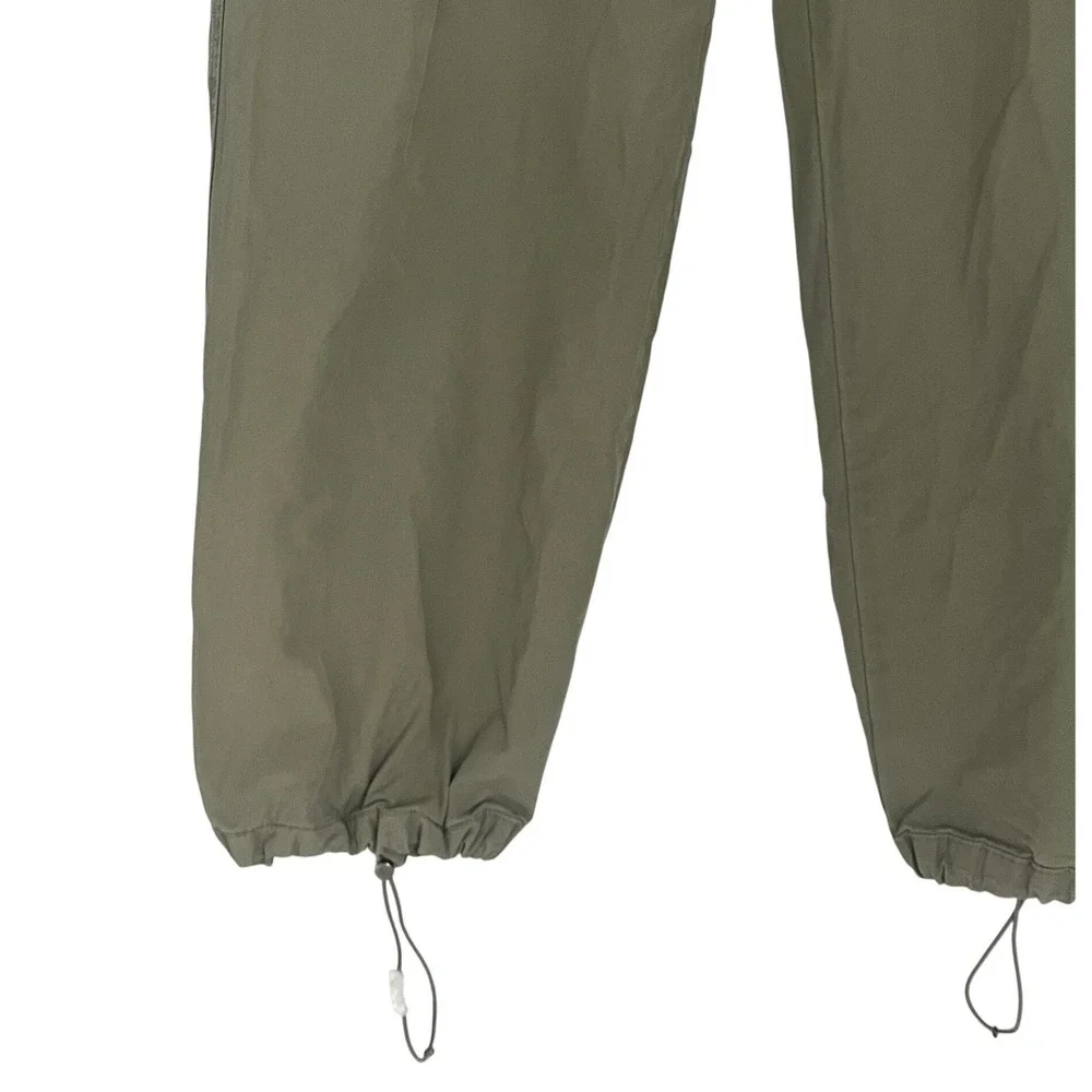 Banana Republic Olive Green Cargo Pants‎ Drawstring Cropped Leg Size Fit 26)